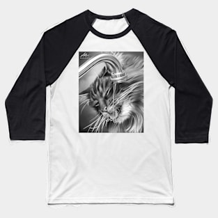 Cat Drink Baseball T-Shirt